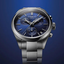 Load image into Gallery viewer, Tissot PR 100 Chronograph Blue Dial Silver Steel Strap Watch for Men - T150.417.11.041.00