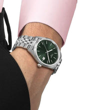 Load image into Gallery viewer, Tissot Ballade Quartz Green Dial Silver Steel Strap Watch for Men - T156.410.11.091.00