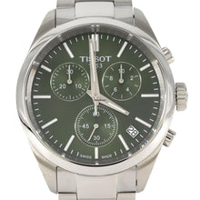 Load image into Gallery viewer, Tissot PR 100 Chronograph Green Dial Silver Steel Strap Watch for Men - T150.417.11.091.00