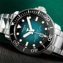 Load image into Gallery viewer, Tissot Seastar 2000 Professional Powermatic 80 Blue Dial Silver Steel Strap Watch for Men - T120.607.11.041.00