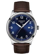 Load image into Gallery viewer, Tissot T-Sport Gent XL Blue Dial Brown Leather Strap Watch for Men - T116.410.16.047.00