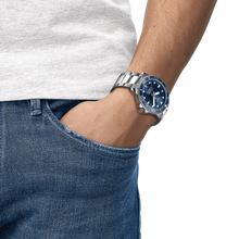 Load image into Gallery viewer, Tissot Seastar 1000 Powermatic 80 Blue Dial Silver Steel Strap Watch for Men - T120.407.11.041.03