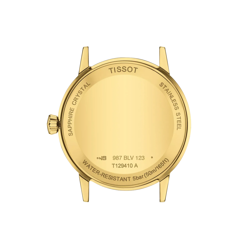 Tissot Classic Dream Ivory Dial Brown Leather Strap Watch for Men - T129.410.36.261.00