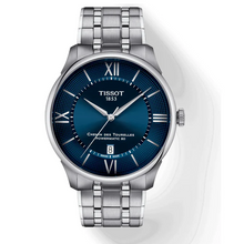 Load image into Gallery viewer, Tissot Chemin Des Tourelles Powermatic 80 Blue Dial Silver Steel Strap Watch for Men - T139.407.11.048.00