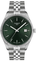 Load image into Gallery viewer, Tissot Ballade Quartz Green Dial Silver Steel Strap Watch for Men - T156.410.11.091.00