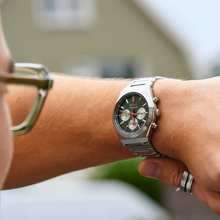 Load image into Gallery viewer, Seiko Sport Conceptual Chronograph Green Dial Silver Steel Strap Watch for Men - SSB461P1