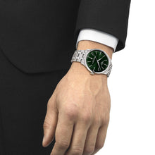Load image into Gallery viewer, Tissot Chemin des Tourelles Powermatic 80 Green Dial Silver Steel Strap Watch for Men - T139.407.11.091.00