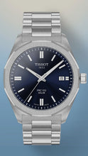 Load image into Gallery viewer, Tissot PRC 100 Solar Quartz Blue Dial Silver Steel Strap Watch for Men - T151.422.11.041.00