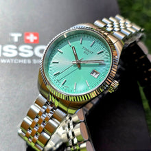 Load image into Gallery viewer, Tissot Ballade Quartz Green Dial Silver Steel Strap Watch for Women - T156.210.11.091.00