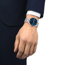Load image into Gallery viewer, Tissot Chemin Des Tourelles Powermatic 80 Blue Dial Silver Steel Strap Watch for Men - T139.407.11.048.00
