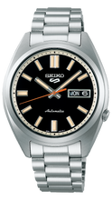 Load image into Gallery viewer, Seiko 5 Sports SNXS Series Automatic Black Dial Silver Steel Strap Watch for Men - SRPK89K1