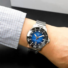 Load image into Gallery viewer, Tissot Seastar 2000 Professional Powermatic 80 Blue Dial Silver Steel Strap Watch for Men - T120.607.11.041.01