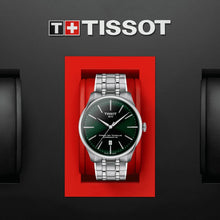 Load image into Gallery viewer, Tissot Chemin des Tourelles Powermatic 80 Green Dial Silver Steel Strap Watch for Men - T139.407.11.091.00