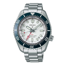 Load image into Gallery viewer, Seiko Prospex 1968 Heritage Diver's GMT 60th Anniversary White Dial Silver Steel Strap Watch for Men - SPB519J1