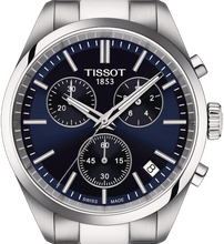 Load image into Gallery viewer, Tissot PR 100 Chronograph Blue Dial Silver Steel Strap Watch for Men - T150.417.11.041.00