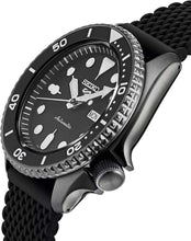 Load image into Gallery viewer, Seiko 5 Sports SKX Series Automatic Black Dial Black Silicone Strap Watch for Men - SRPD65K2