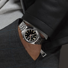 Load image into Gallery viewer, Seiko 5 Sports SNXS Series Automatic Black Dial Silver Steel Strap Watch for Men - SRPK89K1