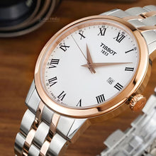 Load image into Gallery viewer, Tissot T Classic Dream Quartz White Dial Two Tone Steel Strap Watch for Men - T129.410.22.013.00