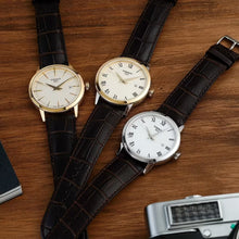 Load image into Gallery viewer, Tissot Classic Dream Ivory Dial Brown Leather Strap Watch for Men - T129.410.36.261.00