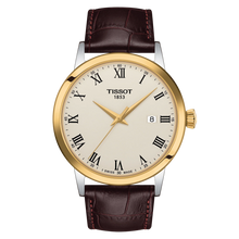 Load image into Gallery viewer, Tissot Classic Dream Ivory Dial Brown Leather Strap Watch for Men - T129.410.26.263.00