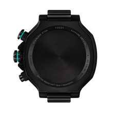 Load image into Gallery viewer, Tissot T Race Chronograph Black Dial Green Rubber Strap Watch for Men - T141.417.37.051.01