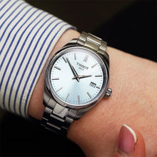Load image into Gallery viewer, Tissot PR 100 Ice Blue Dial Silver Steel Strap Watch for Women - T150.210.11.351.00