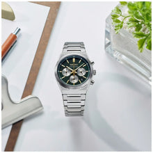 Load image into Gallery viewer, Seiko Sport Conceptual Chronograph Green Dial Silver Steel Strap Watch for Men - SSB461P1