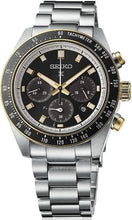 Load image into Gallery viewer, Seiko Prospex Speedtimer Solar Chronograph Black Dial Silver Steel Strap Watch for Men - SSC941