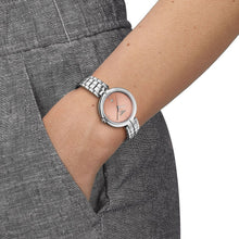 Load image into Gallery viewer, Tissot T-Lady Flamingo Diamonds Pink Dial Silver Steel Strap Watch for Women - T094.210.11.336.00