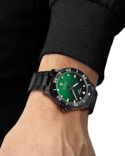 Load image into Gallery viewer, Tissot Tissot Seastar 1000 Quartz Green Dial Black Steel Strap Watch for Men - T120.410.33.091.00