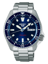 Load image into Gallery viewer, Seiko 5 Sports SKX Automatic Blue Dial Silver Steel Strap Watch for Men - SRPL83K1