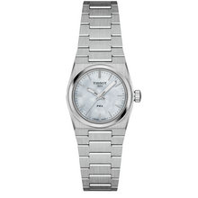 Load image into Gallery viewer, Tissot PRX Quartz Mother of Pearl Dial Silver Steel Strap Watch for Women - T137.010.11.111.00