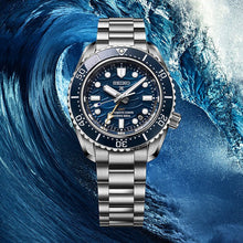 Load image into Gallery viewer, Seiko Prospex 1968 Heritage Divers GMT The Great Wave Limited Edition Blue Dial Silver Steel Strap Watch for Men - SPB509J1