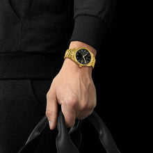 Load image into Gallery viewer, Tissot Ballade Quartz Black Dial Gold Steel Strap Watch for Men - T156.410.33.051.00
