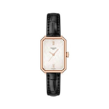 Load image into Gallery viewer, Tissot SRV White Mother of Pearl Dial Black Leather Strap Watch for Women - T160.110.36.113.00