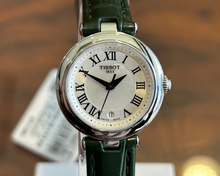 Load image into Gallery viewer, Tissot Bellissima Small Lady Mother of Pearl Dial Green Leather Strap Watch for Women - T126.010.16.113.02