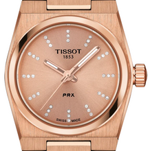Load image into Gallery viewer, Tissot PRX Diamonds Rose Gold Dial Rose Gold Steel Strap Watch for Women - T137.010.33.506.00