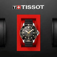 Load image into Gallery viewer, Tissot Seastar 2000 Professional Powermatic 80 Black Dial Black Rubber Strap Watch for Men - T120.607.17.441.01