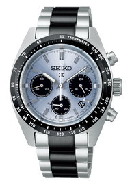 Seiko Prospex Speedtimer Solar Chronograph Limited Edition Blue Dial Two Tone Steel Strap Watch for Men - SSC909