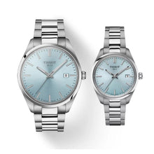 Load image into Gallery viewer, Tissot PR 100 Ice Blue Dial Silver Steel Strap Watch for Women - T150.210.11.351.00