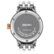 Load image into Gallery viewer, Seiko Presage Cocktail Time Skydiving Automatic Diamonds Mother of Pearl Dial Silver Steel Strap Watch for Women - SRE009J1
