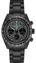 Load image into Gallery viewer, Seiko Prospex Speedtimer The Black Series Limited Edition Black Dial Black Steel Strap Watch for Men - SSC917