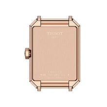 Load image into Gallery viewer, Tissot SRV White Mother of Pearl Dial Black Leather Strap Watch for Women - T160.110.36.113.00