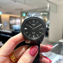 Load image into Gallery viewer, Tissot PRC 100 Solar Quartz Black Dial Black Steel Strap Watch for Men - T151.422.33.051.00