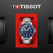 Load image into Gallery viewer, Tissot Seastar 1000 Powermatic 80 Blue Dial Silver Steel Strap Watch for Men - T120.407.11.041.03