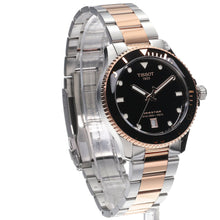 Load image into Gallery viewer, Tissot Seastar 1000 Quartz Black Dial Two Tone Steel Strap Watch for Men - T120.410.22.051.01