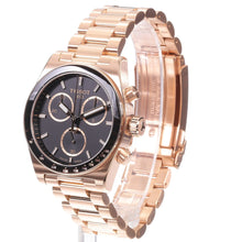 Load image into Gallery viewer, Tissot PRS 516 Chronograph Black Dial Rose Gold Steel Strap Watch for Men - T149.417.33.051.00