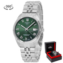 Load image into Gallery viewer, Tissot Ballade Powermatic 80 COSC Green Dial Silver Steel Strap Watch for Men - T156.408.11.093.00