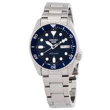 Load image into Gallery viewer, Seiko 5 Sports SKX Street Denim Blue Dial Silver Steel Strap Watch for Men - SRPL77K1