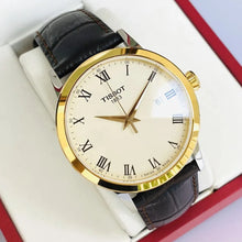 Load image into Gallery viewer, Tissot Classic Dream Ivory Dial Brown Leather Strap Watch for Men - T129.410.26.263.00